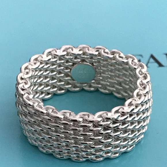 Tiffany & Co. Jewelry - Tiffany Somerset Mesh Ring (authentic) - size 8